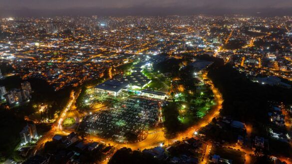 Aérea Centro de Feiras e Eventos Festa da Uva, em Caxias do Sul (RS), palco da feira – Zé Carlos de Andrade