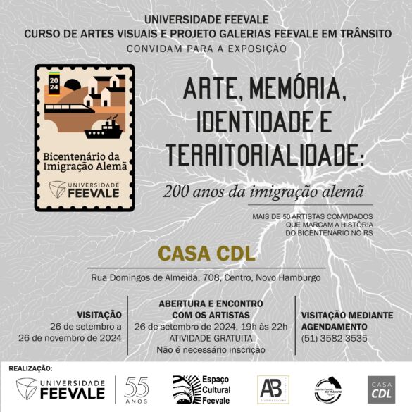 Exposição Arte, Memória, Identidade e Territorialidade 200 anos da imigração alemã