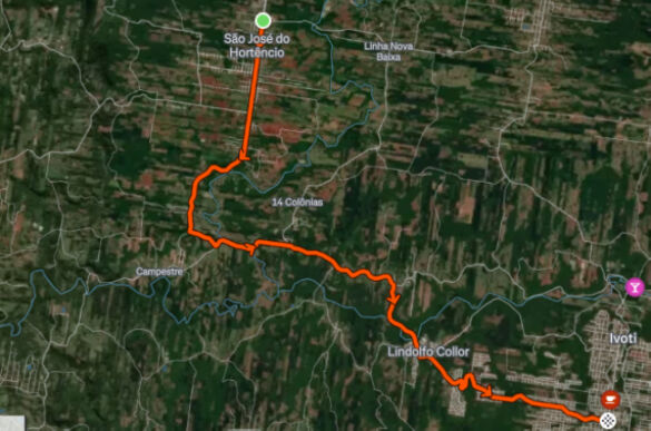 Desvio para Lindolfo e Ivoti